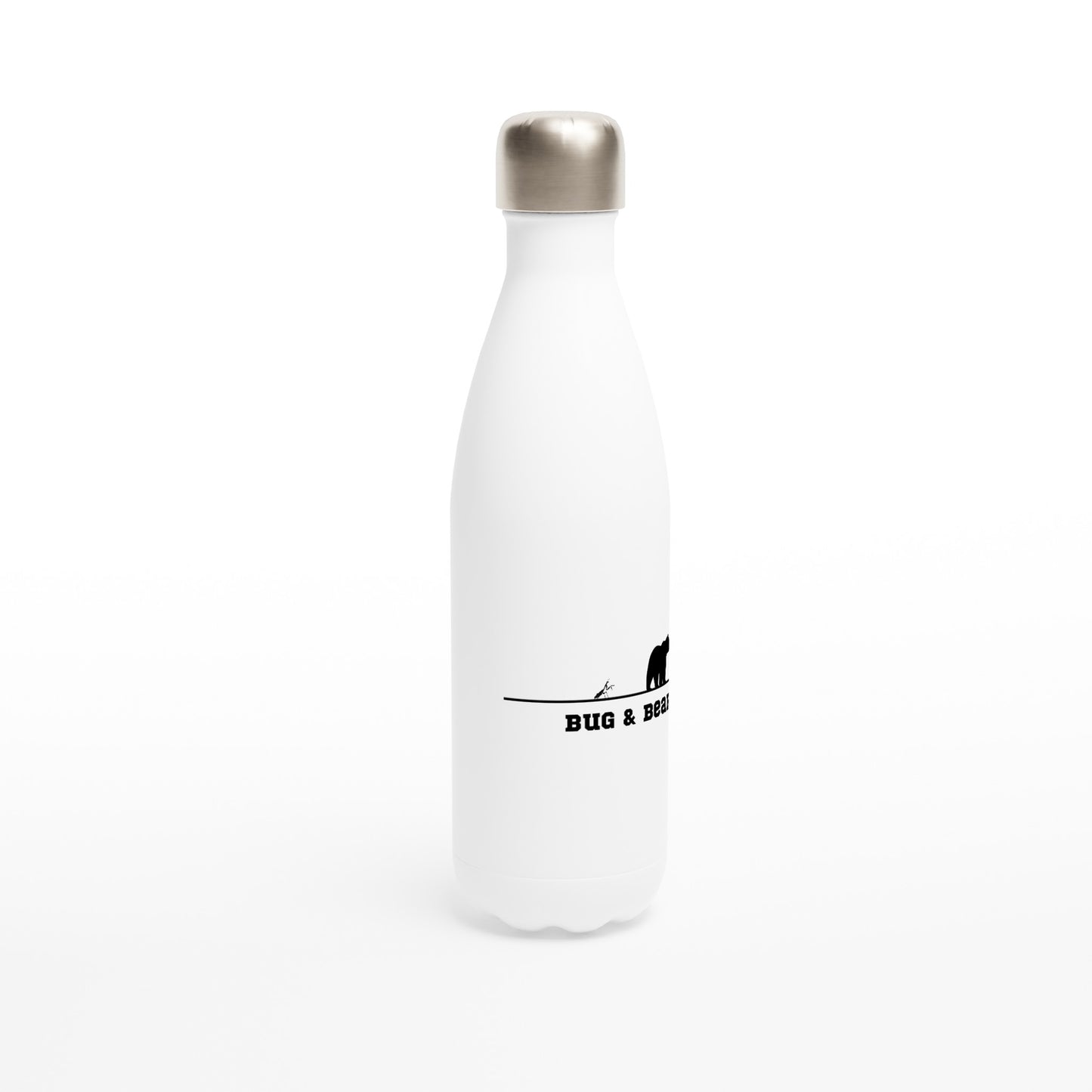 White 17oz Stainless Steel Water Bottle