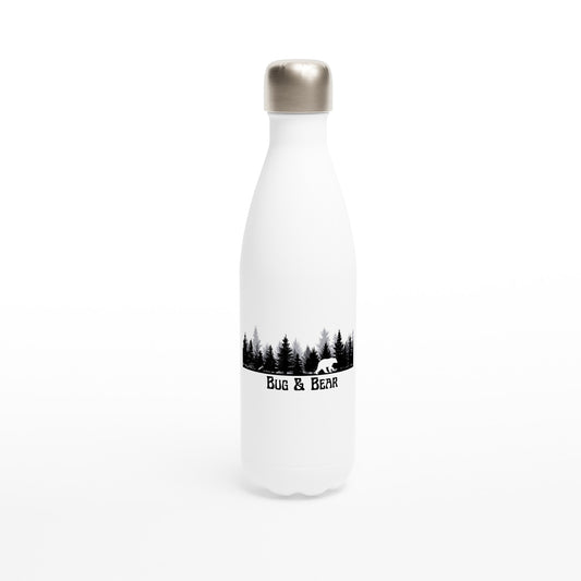 White 17oz Stainless Steel Water Bottle