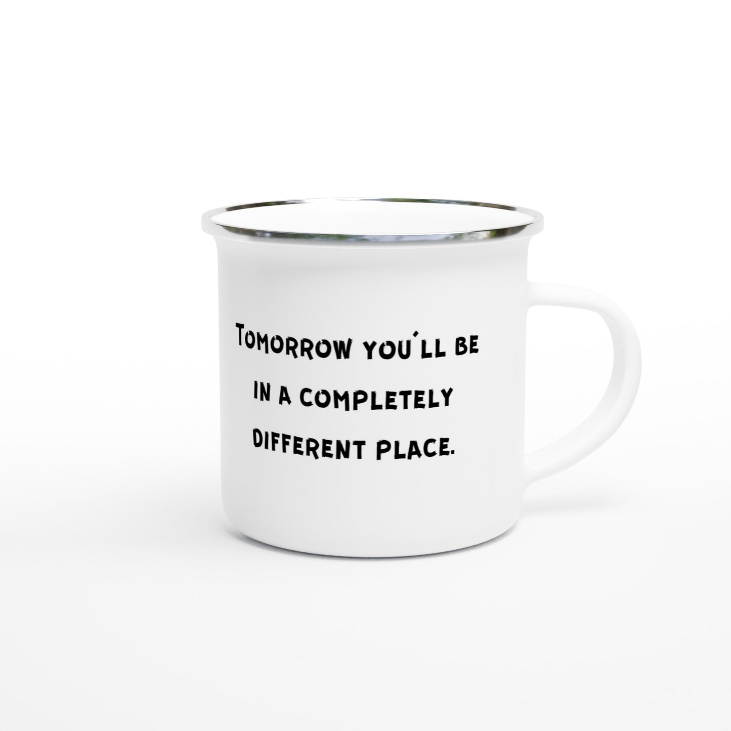 White 12oz Enamel Mug