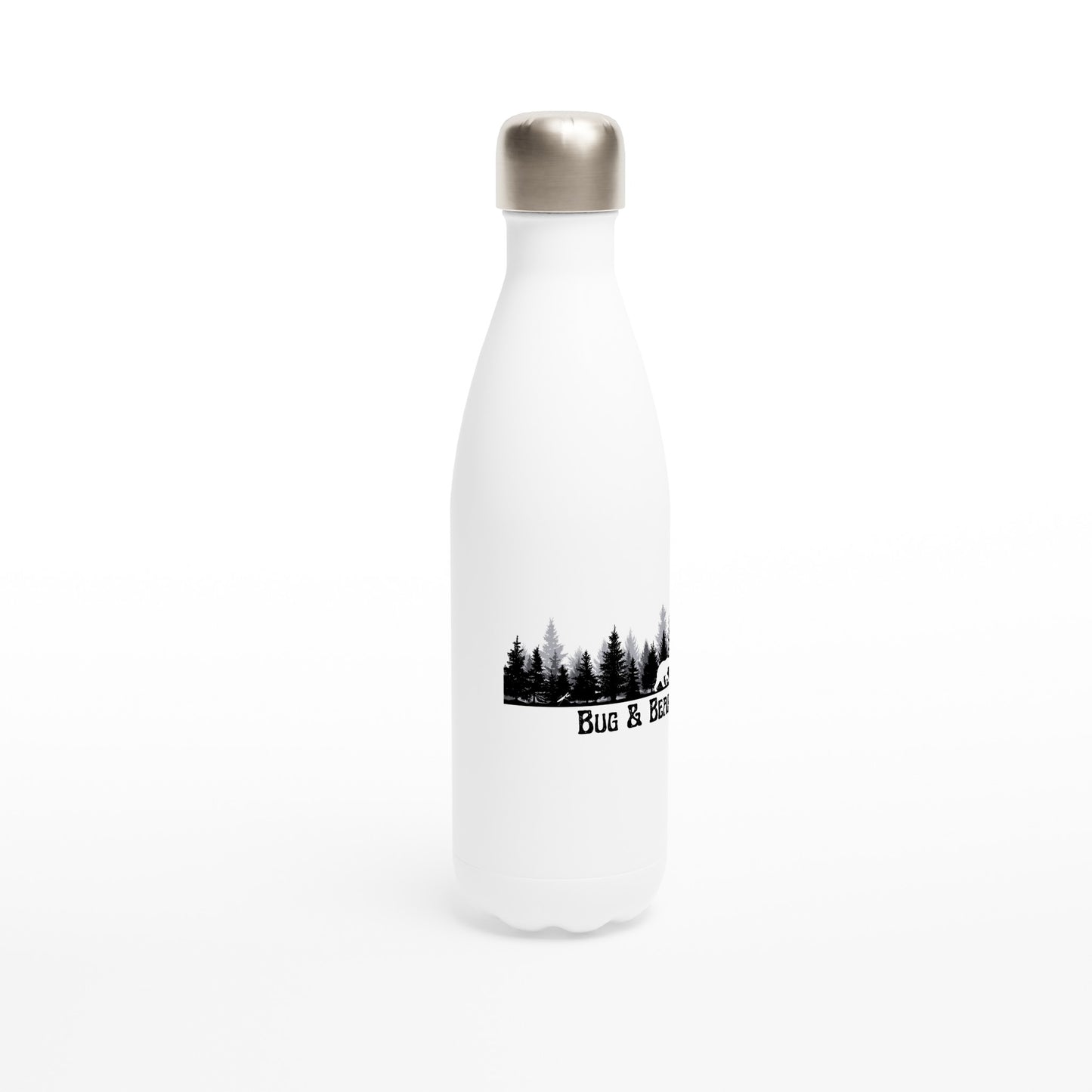 White 17oz Stainless Steel Water Bottle