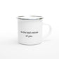 White 12oz Enamel Mug